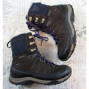 EUC 189 Womens Oboz Sapphire 8in 200g Insulated B-Dry Hiking Boot: Size 9